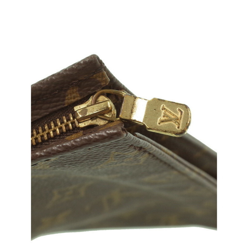Louis Vuitton Monogram Leather Brown Poche Toilette Cosmetic Pouch - Picture 4 of 9